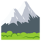 Snow-Capped Mountain emoji on Emojione